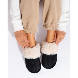 Schwarze Hausschuhe für Damen von Shelovet 1