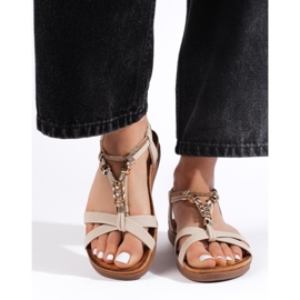 Beige Damensandalen 1