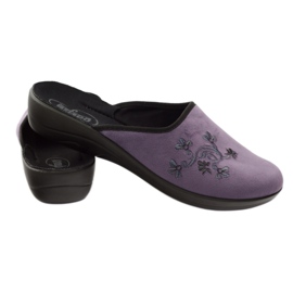 Befado Damenschuhe Hausschuhe 552D006 Hausschuhe lila mehrfarbig 3