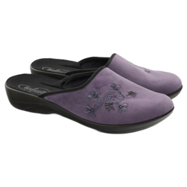 Befado Damenschuhe Hausschuhe 552D006 Hausschuhe lila mehrfarbig 4