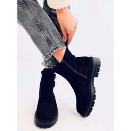 Lanier Stiefeletten aus schwarzem Wildleder 1