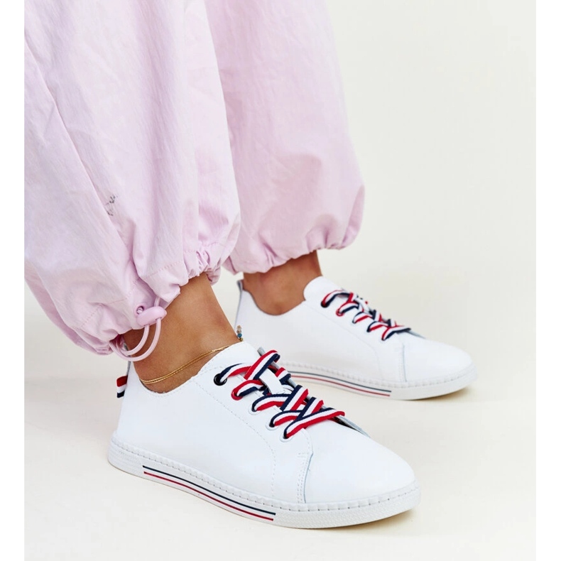 Vinceza-Sneaker aus weißem Leder 1