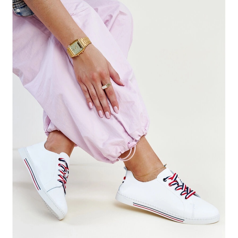 Vinceza-Sneaker aus weißem Leder 2