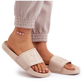 Damen-Flip-Flops Big Star NN274A645 Beige 4