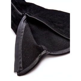 Durchbrochene Damenstiefel Schwarz S.Barski HY66-132 4