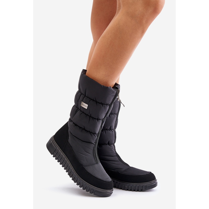 Warme Damen-Schneestiefel Progress PROGJ-24-149 Schwarz 1