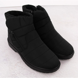 American Club Wasserdichte, isolierte Herren-Schneestiefel, schwarz, Unisoft 2