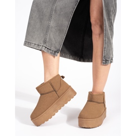 Seastar Beige isolierte Damen-Schneestiefel mit Plateau 2