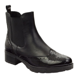 Caprice Stiefeletten Jodhpur Stiefel Damenschuhe 25405 schwarz 1