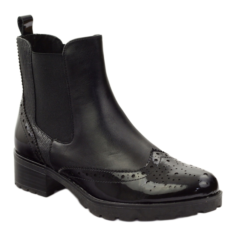Caprice Stiefeletten Jodhpur Stiefel Damenschuhe 25405 schwarz 1