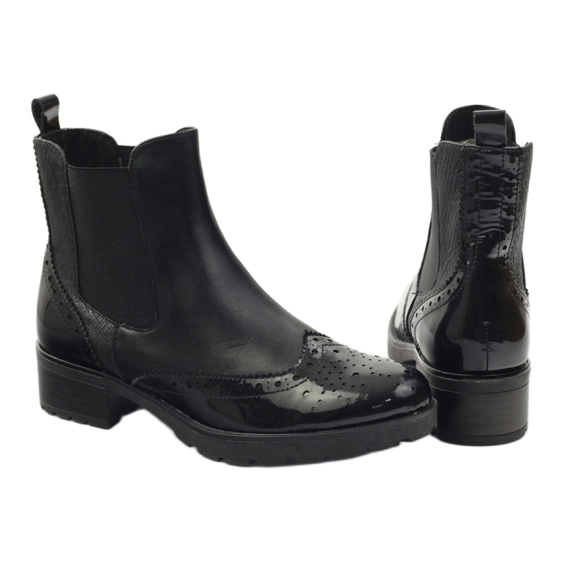 Caprice Stiefeletten Jodhpur Stiefel Damenschuhe 25405 schwarz 3