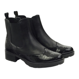 Caprice Stiefeletten Jodhpur Stiefel Damenschuhe 25405 schwarz 4