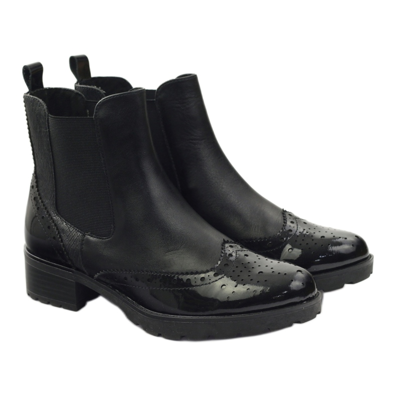 Caprice Stiefeletten Jodhpur Stiefel Damenschuhe 25405 schwarz 4