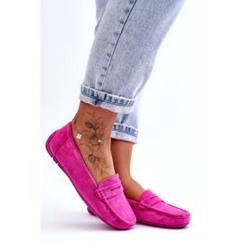 Confly Damen-Mokassins aus Öko-Wildleder, Rosa 3