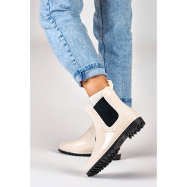 Damen-Chelsea-Stiefel, Beige, DC21BE 2