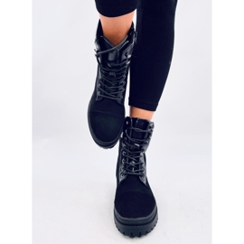 Gaba Schwarze Arbeitsstiefel für Damen 2