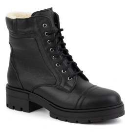 WASAK Damen-Stiefeletten aus Leder mit hoher Spitze Winter 0547 Schwarz 1
