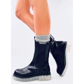 Troy Schwarze, hoch geschnittene Chelsea-Stiefel 2