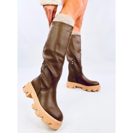 Hewes Army Green klobige Stiefel grün 2