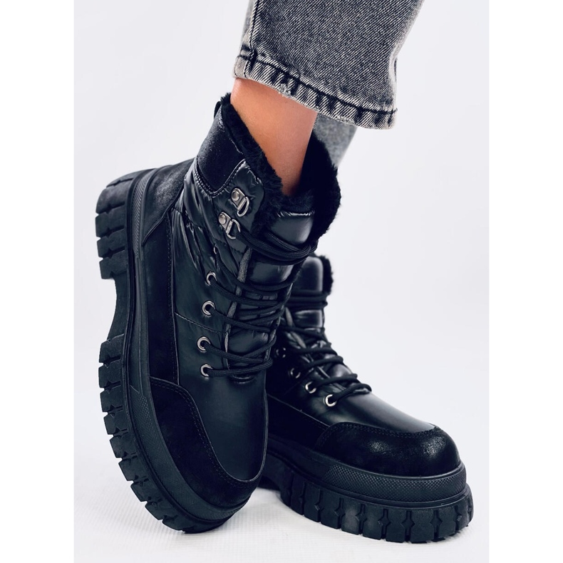 Renn Schwarze Schneestiefel für Damen 2