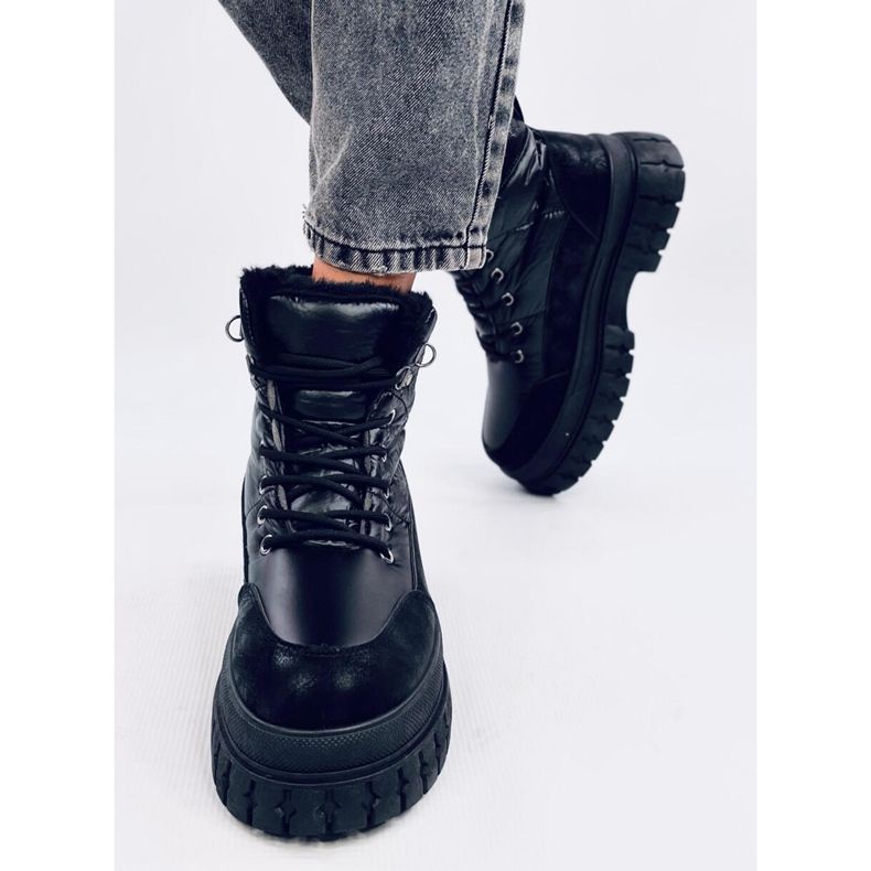 Renn Schwarze Schneestiefel für Damen 1