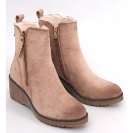 Meyer Beige Keilstiefel 1