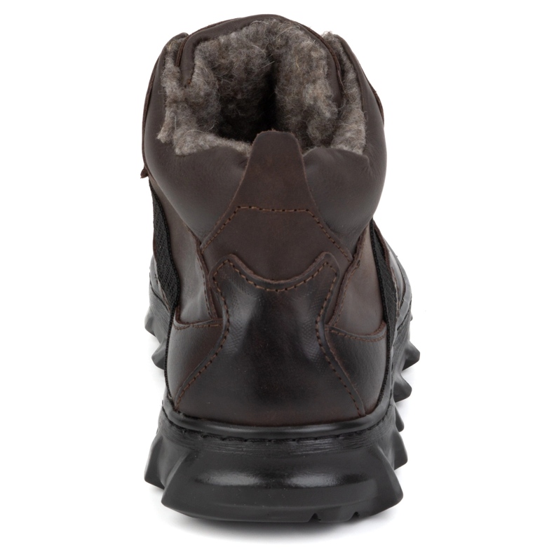 Olivier Isolierte Herren-Winterstiefel aus Leder, 151KZ, braun 1