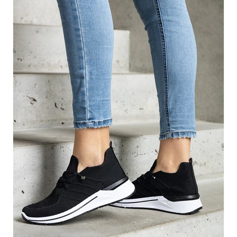 Schwarze Gaberla-Slip-On-Sneaker 1