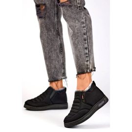 Damen-Schneestiefel mit niedrigem Knöchel, isoliert, schwarz 7792B 2