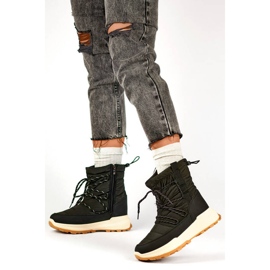 Plateau-Schneestiefel für Damen, schwarz 24-16321B 2