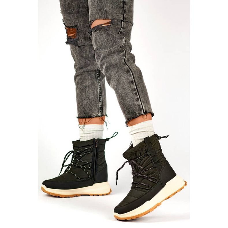 Plateau-Schneestiefel für Damen, schwarz 24-16321B 2