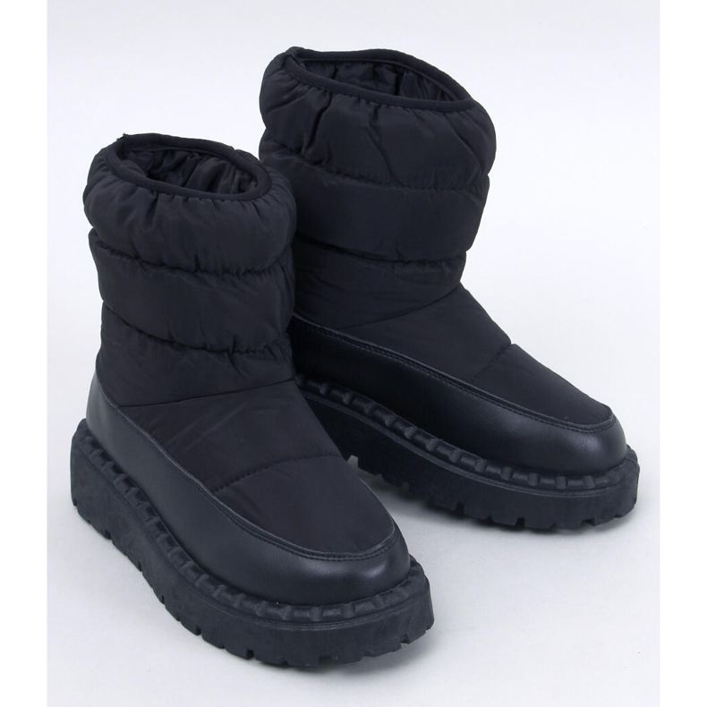 Javier Schwarze Nylon-Schneestiefel 1