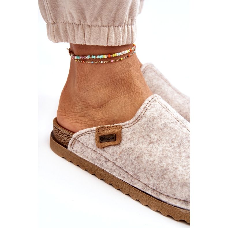 Damen-Hausschuhe Hausschuhe Inblu DJ000010 Hellbeige 1