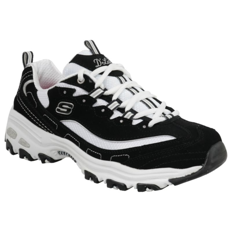 Skechers D'Lites Biggest Fan 11930-BKW Schuhe schwarz 1