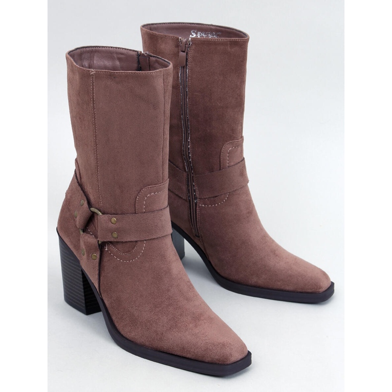 Hardin Khaki-Cowboystiefel aus Wildleder braun 1