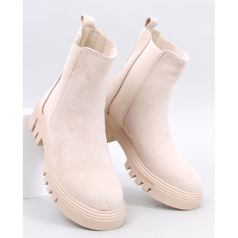 Swanson Beige High-Top-Chelsea-Stiefel 1