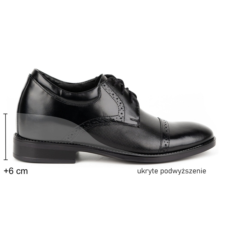 Olivier Formale Herren-Lederschuhe MP45KB schwarz 1