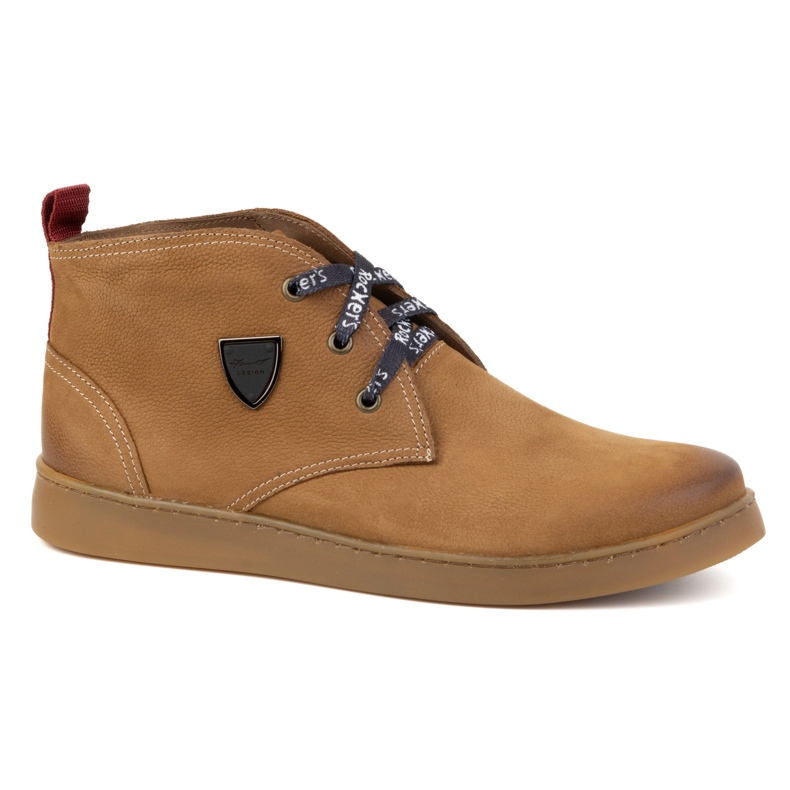 Chukka Herren Lederschuhe KAMPOL 110/410 hellbraun beige 1