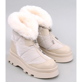 Tavaris Beige Schneestiefel mit Fell 1