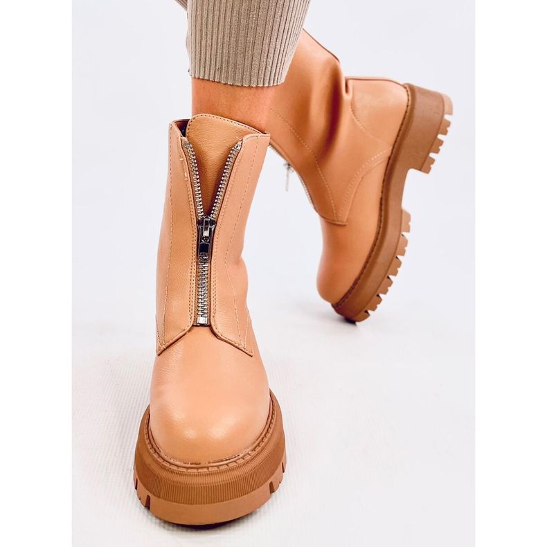 Militärstiefel Laura Camel beige 2