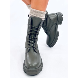 Arbeiter mit einem flexiblen Calling Green-Obermaterial grün 1