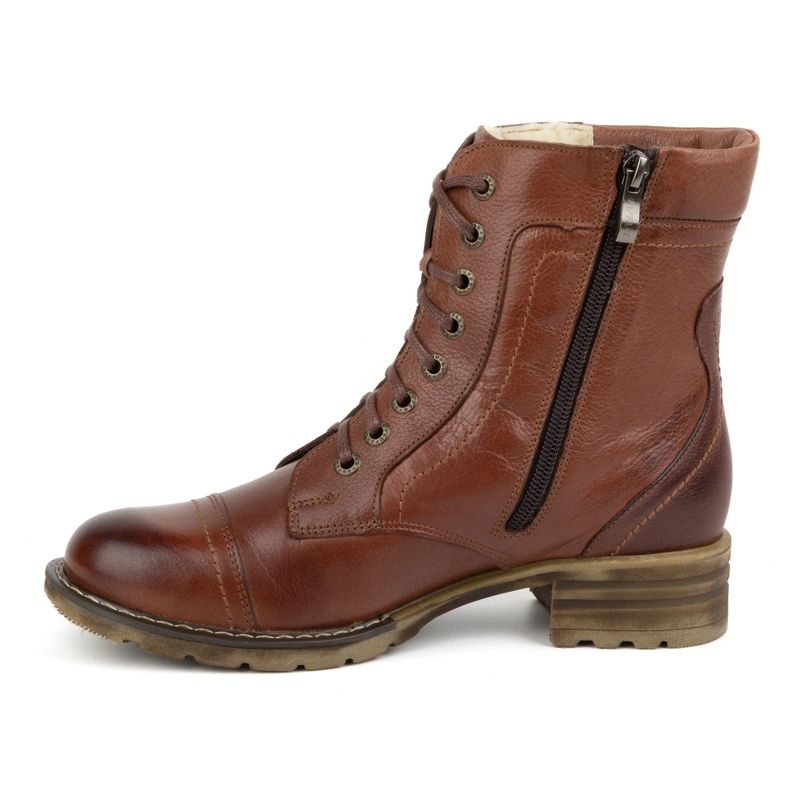 Olivier Damen-Lederstiefel, isolierte Winterstiefel, 226BB, braun 1