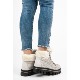 Kylie Stylische Stiefel mit Protektor braun 2