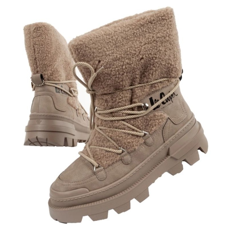 Lee Cooper LCJ-24-47-3149L Schneestiefel beige 1