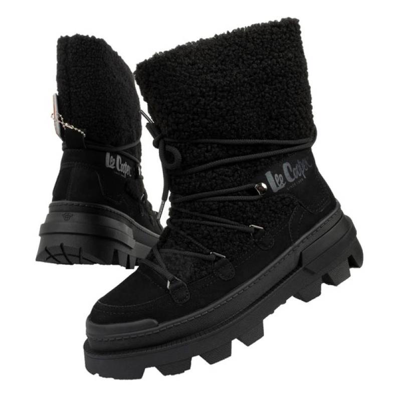 Lee Cooper LCJ-24-47-3148L Schneestiefel schwarz 1