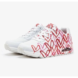 Skechers X Jgoldcrown Uno-Spread The Love W 155507-WRPK Schuhe weiß 1