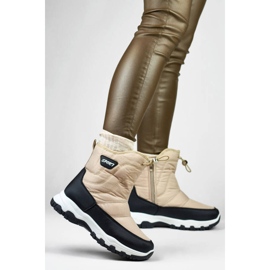 Damen-Schneestiefel mit Manschette, beige 9159-4BE 2