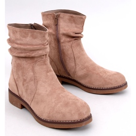 Bracy Khaki-Stiefeletten mit Rüschen beige 1
