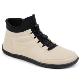 WASAK Barfuß-Damenschuhe, mit Wolle gefüttert, Leder 0767W ecru beige 1