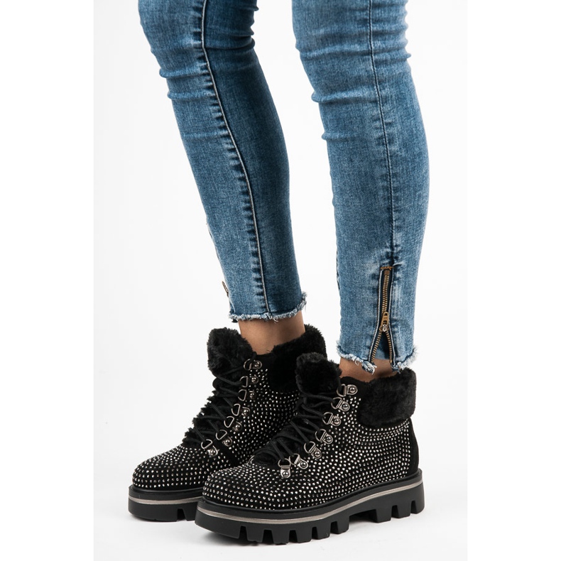 Kylie Stylische Stiefel mit Protektor schwarz 2